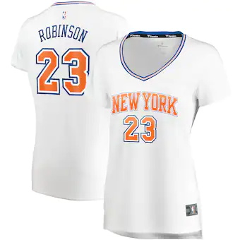 womens fanatics branded mitchell robinson white new york kn-270